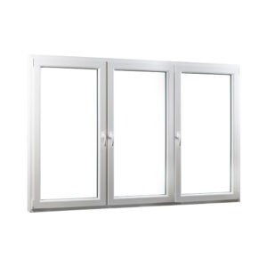 Skladova-okna Trojkřídlé plastové okno se sloupkem PREMIUM 2060 x 1540 barva bílá