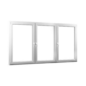Skladova-okna Trojkřídlé plastové okno se sloupkem PREMIUM 2360 x 1540 mm barva bílá