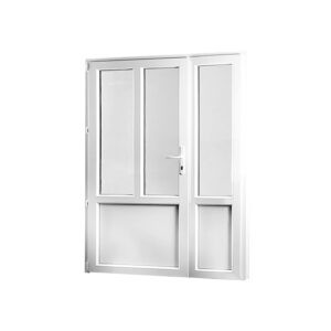 Skladova-okna Vedlejší vchodové dveře dvoukřídlé levé PREMIUM 1480 x 2080 mm barva bílá