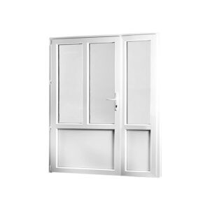 Skladova-okna Vedlejší vchodové dveře dvoukřídlé levé PREMIUM 1580 x 2080 mm barva bílá