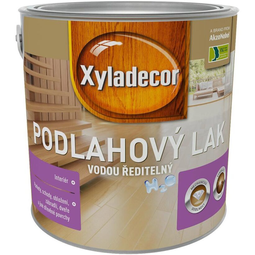 Xyladecor Podlahový lak H2O lesk 2